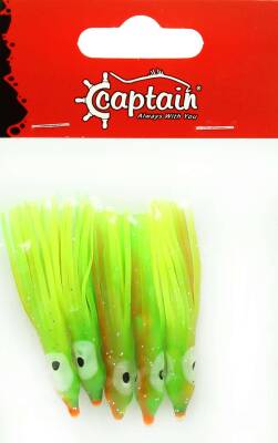 Captain 3593 Octopus Pride 5cm Ahtapot Sübye 5li Paket Suni Yem - 9
