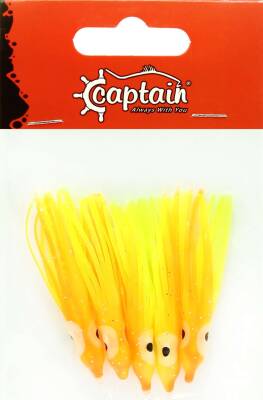 Captain 3593 Octopus Pride 5cm Ahtapot Sübye 5li Paket Suni Yem - 4