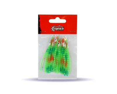 Captain 3594 Octopus Curly 6cm Ahtapot Sübye 5li Paket Suni Yem - 7