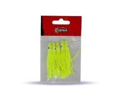 Captain 3594 Octopus Curly 6cm Ahtapot Sübye 5li Paket Suni Yem - 4