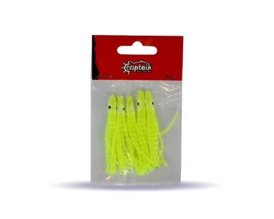 Captain 3594 Octopus Curly 6cm Ahtapot Sübye 5li Paket Suni Yem - 4