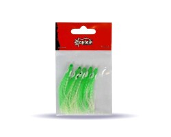 Captain 3594 Octopus Curly 6cm Ahtapot Sübye 5li Paket Suni Yem - Captain