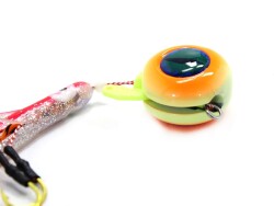 Captain 3644 Cornea UV 3D Eye 100gr Tai Rubber Slider Jig - 4