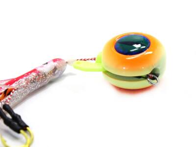 Captain 3644 Cornea UV 3D Eye 100gr Tai Rubber Slider Jig - 4