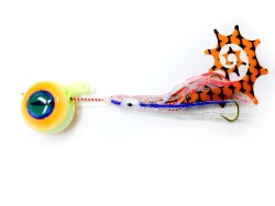 Captain 3644 Cornea UV 3D Eye 100gr Tai Rubber Slider Jig - 10