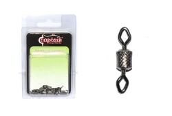 Captain 5005 Elmas Gözlü Fırdöndü 10lu Paket Black Nikel - Captain
