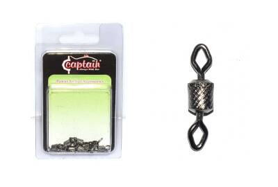 Captain 5005 Elmas Gözlü Fırdöndü 10lu Paket Black Nikel - 1