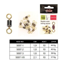 Captain 5007 Rulmanlı Fırdöndü 10lu Paket Black Gold - Captain