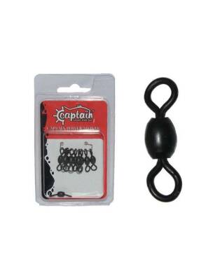 Captain 5008 Rulmanlı Crane Fırdöndü 6lı Paket Mat Black - 2