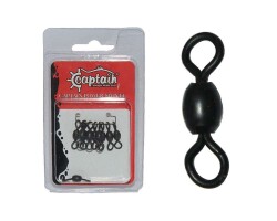 Captain 5008 Rulmanlı Crane Fırdöndü 6lı Paket Mat Black - Captain