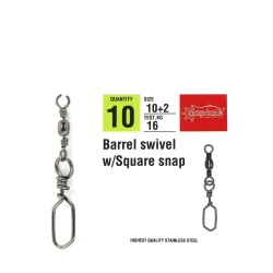 Captain 5024 Square Klips 10lu Paket Black Nikel - 3