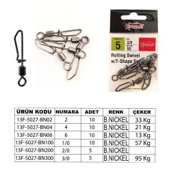 Captain 5027 Kilitli Klips Speed 10lu Paket Black Nikel - 2