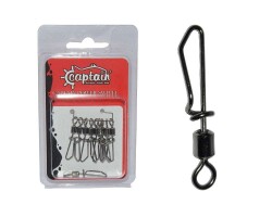 Captain 5027 Kilitli Klips Speed 10lu Paket Black Nikel - Captain