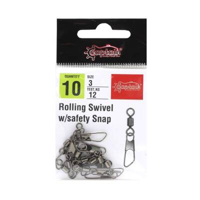 Captain 5028 Klips Safety 10lu Paket Black Nikel - 2