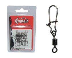 Captain 5029 Kilitli Klips Fast 10lu Paket Black Nikel - Captain