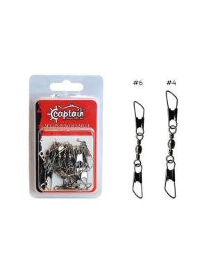 Captain 5030 Çift Yönlü Klips 10lu Paket Black Nikel - 2