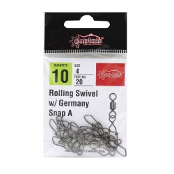 Captain 5036 Germany-A Klips 10lu Paket Black Nikel - 2