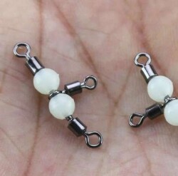 Captain 5049 Üçlü Boncuklu Fırdöndü 10lu Paket Black Nikel - 2