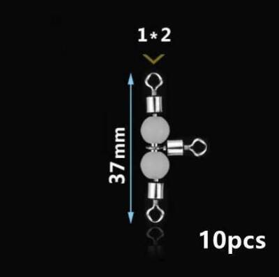 Captain 5049 Üçlü Boncuklu Fırdöndü 10lu Paket Black Nikel - 3