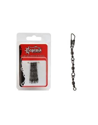Captain 5095 3 Zincir Klips 5li Paket Black Nikel - 2