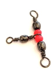 Captain 5129 Üçlü Boncuklu T Fırdöndü 5li Paket Black Nikel - 3