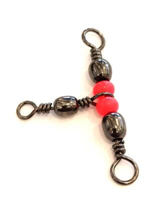 Captain 5129 Üçlü Boncuklu T Fırdöndü 5li Paket Black Nikel - 3