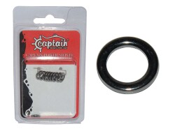 Captain 5148 Jig Halkası İnox 10lu Paket Black Nikel - Captain