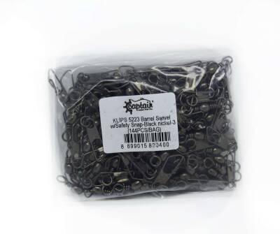 Captain 5223 Klips 144lü Paket Black Nikel - 2