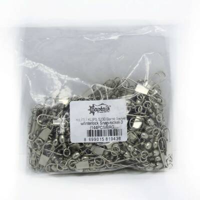 Captain 5230 Kilitli Klips 144lü Paket Nikel - 2