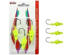 Captain 6457 Jig Head 15gr Ultimate Sardine 3lü Set - 3