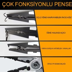 Captain 7506 Grip Alüminyum Balık Tutucu Kılıflı Kendinden Kilitli 19cm - 3
