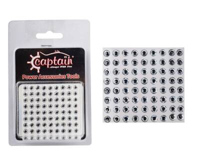 Captain 7632 Göz 6mm Naturel Silikon Damla Göz 64lü Paket - 1