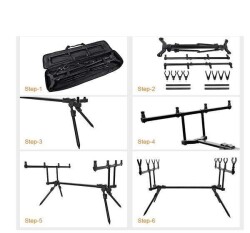 Captain 7646 Carp Sehpa Alarm Swinger 4lü Combo SET - 4