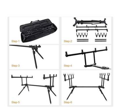 Captain 7646 Carp Sehpa Alarm Swinger 4lü Combo SET - 4