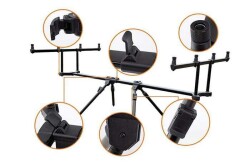 Captain 7646 Carp Sehpa Alarm Swinger 4lü Combo SET - 5