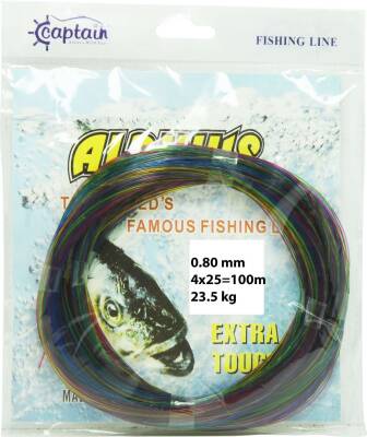 Captain Alpinus Poşet Misina 4x25 Bağlantılı 100mt Ebruli - 4