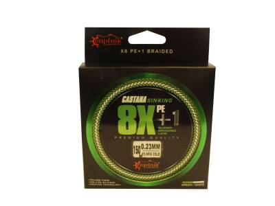 Captain Castana Sinking 8X+1 Silicone Coating İp Misina 150mt Camoo - 2