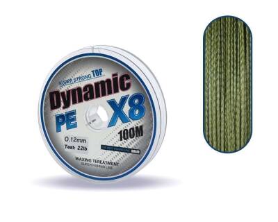 Captain Dynamic Soft PE 8 Örgü İp Misina 100mt Yeşil - 4