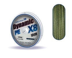 Captain Dynamic Soft PE 8 Örgü İp Misina 100mt Yeşil - 8
