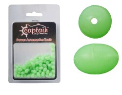 Captain Glow Boncuk Oval Çapari ve Takım Boncuğu 100lü Paket - Captain