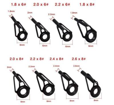 Captain Kamış Porselen Uç Seti 80li Kutu Black-Nikel 18-20-22-24-26mm - 4