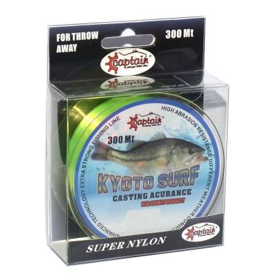 Captain Kyoto Surf 300mt Monofilament Misina Sarı - 1