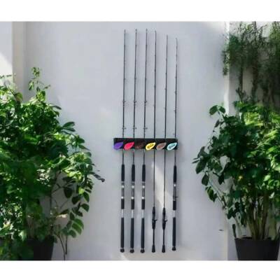 Captain Pro Mini Duvar Tipi 6lı Olta Standı 30x5cm - 1