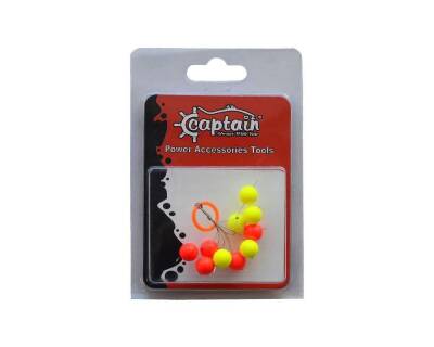 Captain Renkli Köpük Boncuk Oval 10lu Paket - 1