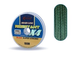Captain Resistant PE 4 Kat İp Misina 100mt Yeşil - 12
