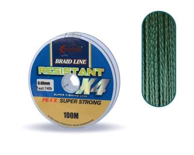 Captain Resistant PE 4 Kat İp Misina 100mt Yeşil - 14