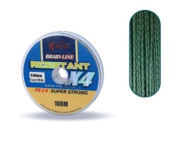 Captain Resistant PE 4 Kat İp Misina 100mt Yeşil - 17