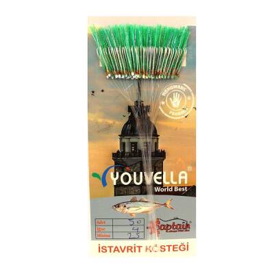 Çinekop Kösteği UV-GLOW Simli Youvella Kartonda 50 İğne 025mm Köstek - 1