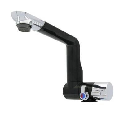 Comet Musluk Arona Büyük Mixer Siyah Katlanır / Döner - Sıcak / Soğuk - 1