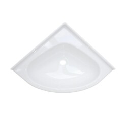 Comet Oval Köşe 420x420 mm Polistiren Lavabo - Comet